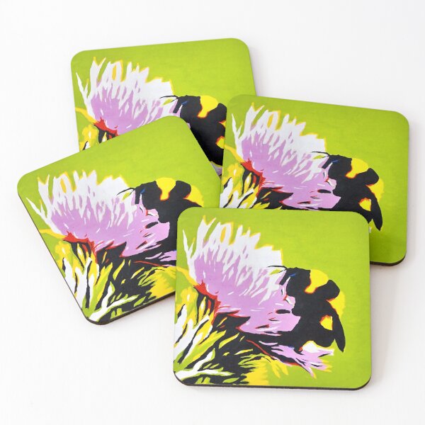 Item preview, Bee on Cardoon designed and sold by CarlaTheeArtist.