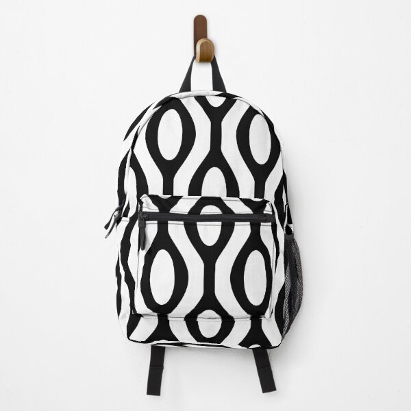 Item preview, Black and white wavy line circular pattern designed and sold by BLMcreations.