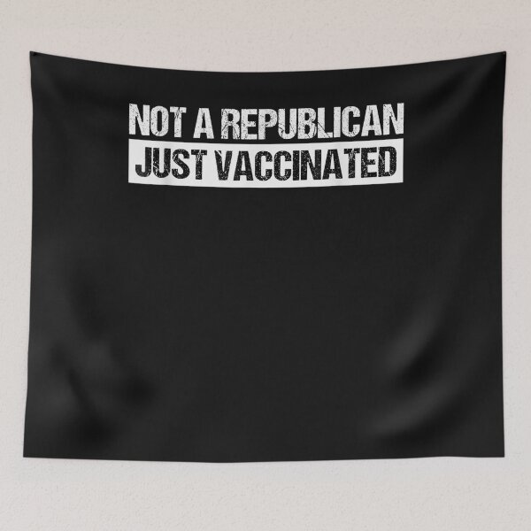 Artikelvorschau, Not a Republican Just Vaccinated T-Shirt entworfen und verkauft von Lukifo-Quipo.