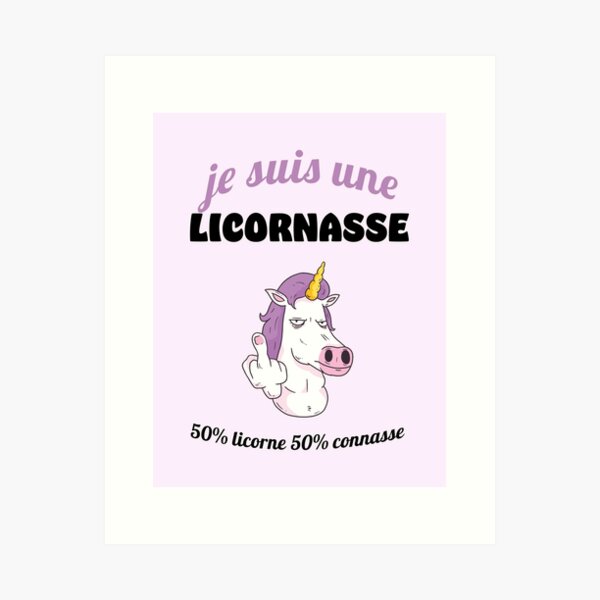 Licorne Art Prints Redbubble