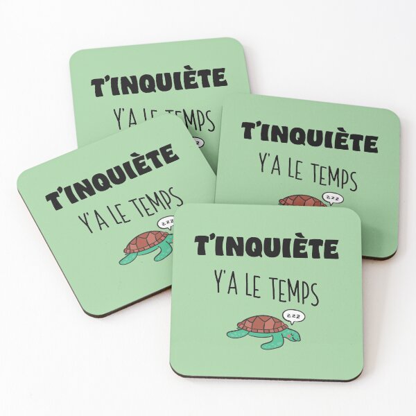 Item preview, T'inquiète idée cadeau original humour phrase drôle de tortue designed and sold by Print  Androïde.