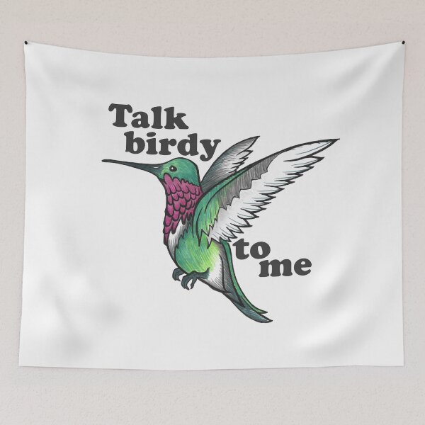 Item preview, Ruby-throated Hummingbird - Talk Birdy To Me designed and sold by The White Bat.