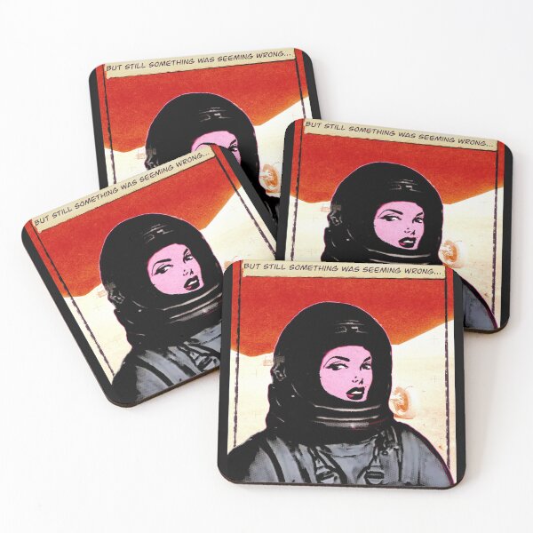 Item preview, Comic Girl Astronaut | Mars rover | vintage aesthetics designed and sold by spinolator.