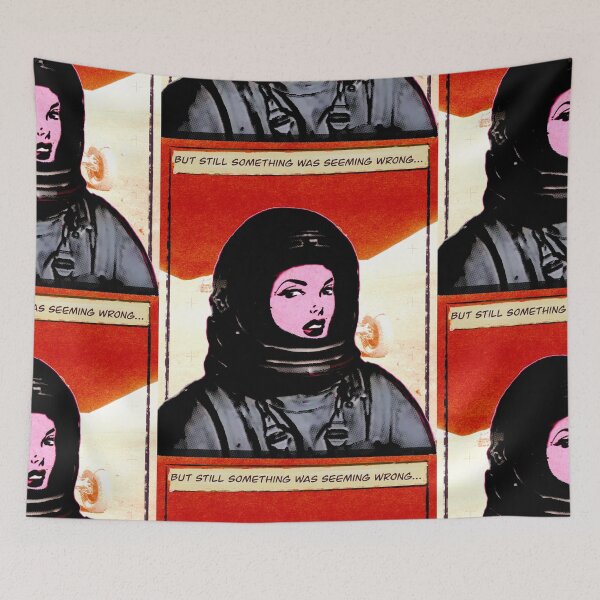 Artikelvorschau, Comic Mädchen Astronaut | Marsrover | Vintage-Ästhetik entworfen und verkauft von spinolator.