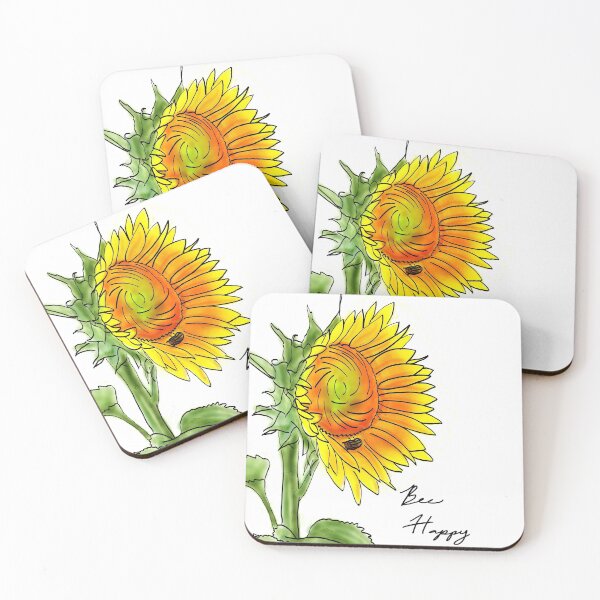 Item preview, Bee Happy Sunflower designed and sold by jthecreative.
