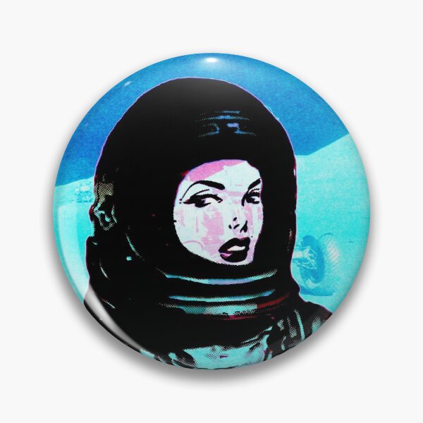 Item preview, Cosmic Comic Girl | Blue  Astronaut | vintage aesthetics designed and sold by spinolator.