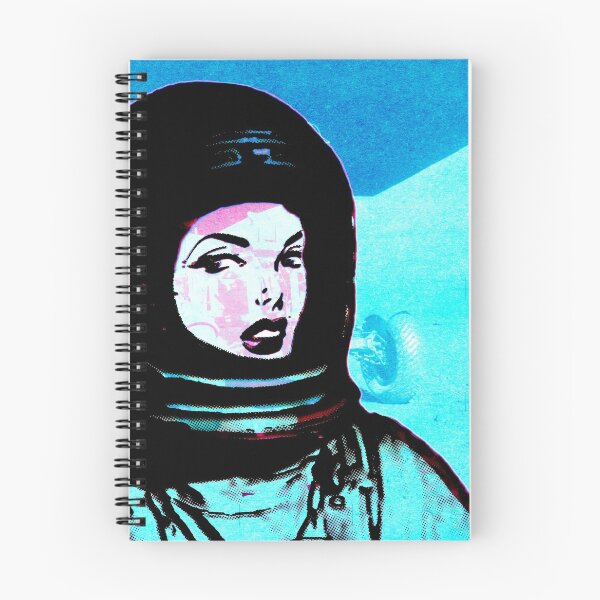 Item preview, Cosmic Comic Girl | Blue  Astronaut | vintage aesthetics designed and sold by spinolator.