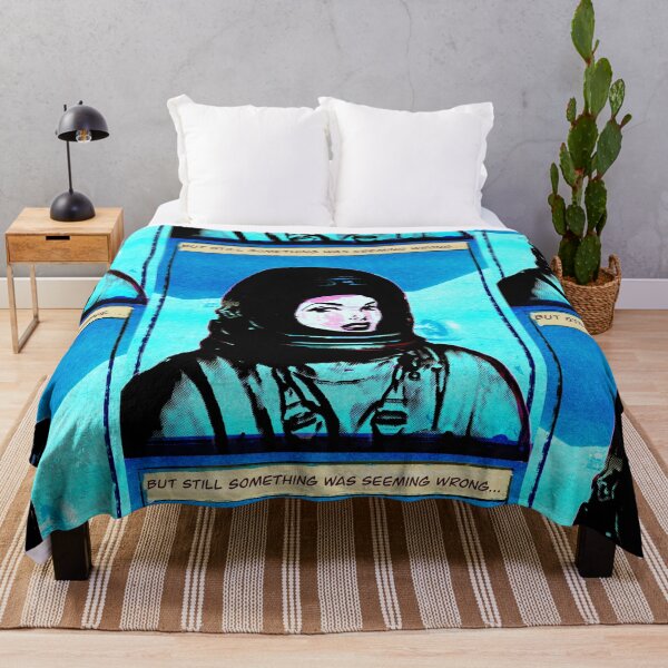 Item preview, Cosmic Comic Girl | Blue  Astronaut | vintage aesthetics designed and sold by spinolator.