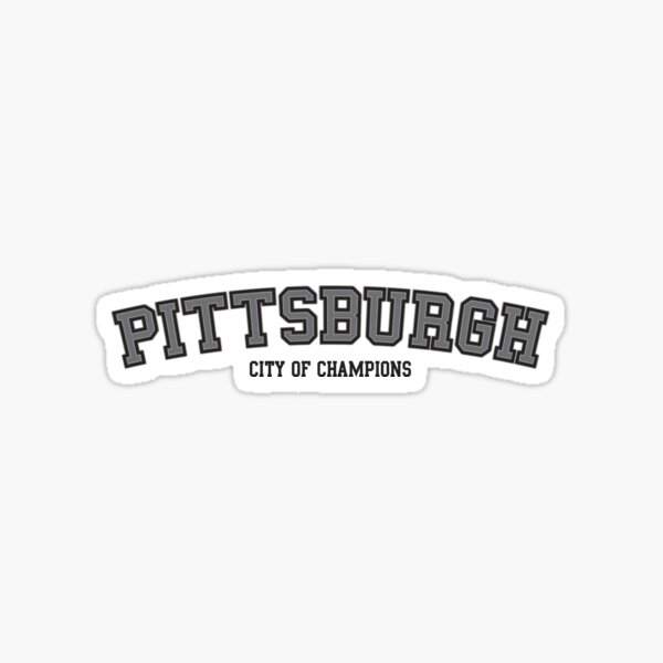 "PITTSBURGH" Sticker for Sale by oldskooldesign Redbubble