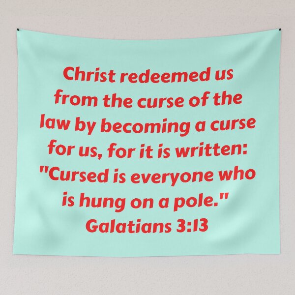 Item preview, Bible Verse Galatians 3:13 designed and sold by Prayingwarrior.