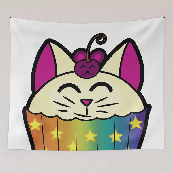 Item preview, Catcake With Mouse-Cherry - Rainbow designed and sold by Ryphna.