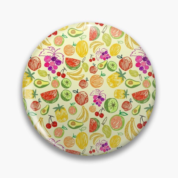 Item preview, Hand drawn fruits pattern designed and sold by della95.