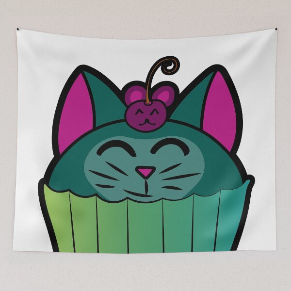 Item preview, Catcake With Mouse-Cherry - Green designed and sold by Ryphna.