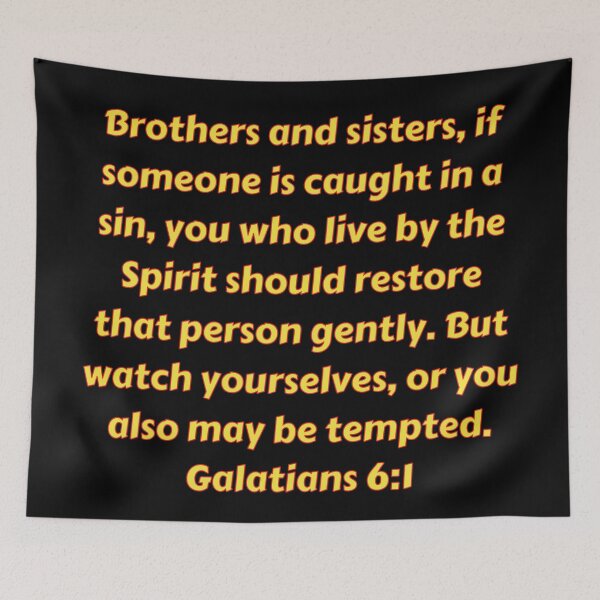 Item preview, Bible Verse Galatians 6:1 designed and sold by Prayingwarrior.