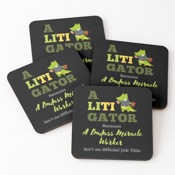 Item preview, A Litigator Because A Badass Miracle Worker Isn't an Official Job Title designed and sold by GreenEnvytt.
