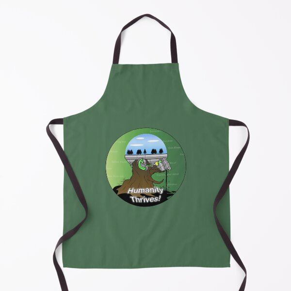 Item preview, Humanity Thrives Planet Tree Pollution Spaceship Design designed and sold by The Transforming Wagon.