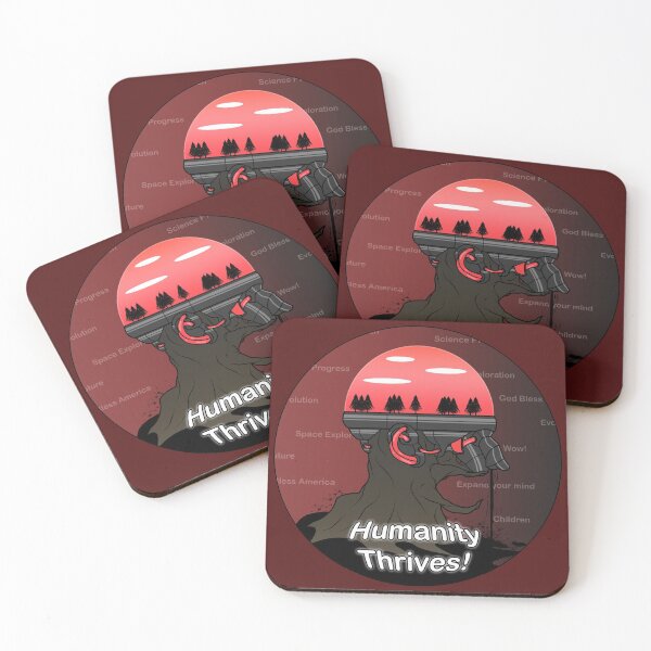 Item preview, Humanity Thrives Grim Tree Pollution Spaceship Design designed and sold by The Transforming Wagon.