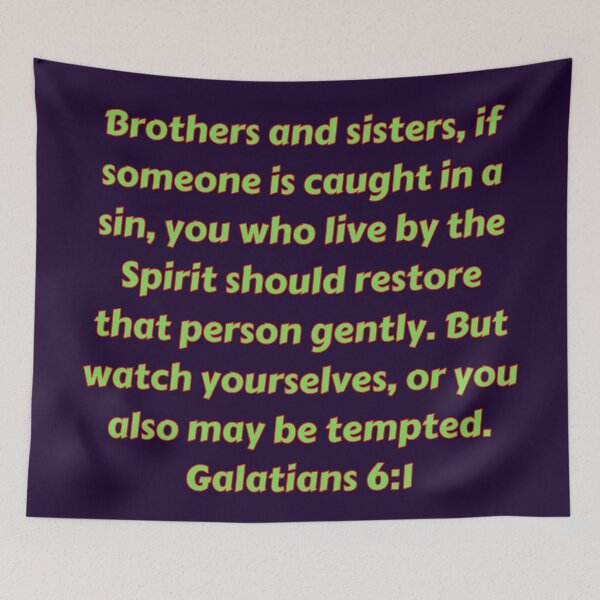 Item preview, Bible Verse Galatians 6:1 designed and sold by Prayingwarrior.