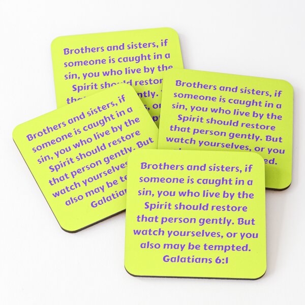 Item preview, Bible Verse Galatians 6:1 designed and sold by Prayingwarrior.