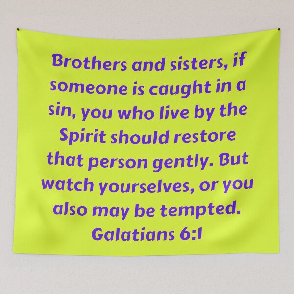 Item preview, Bible Verse Galatians 6:1 designed and sold by Prayingwarrior.