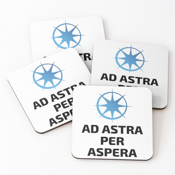 Item preview, Ad Astra Via Aspera Motivation Saying Star Dream designed and sold by DerEmmat.