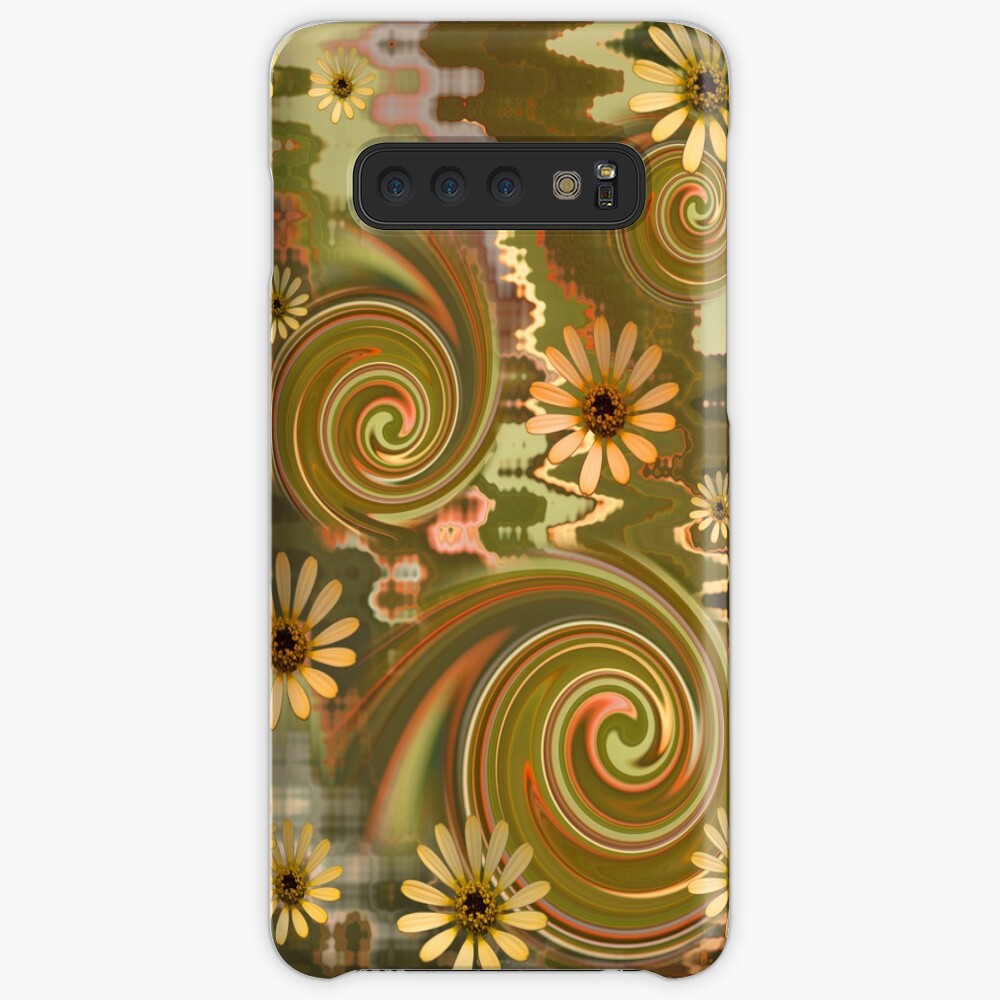 Mellow Yellow Daisys Boho hippie design Case & Skin for Samsung Galaxy