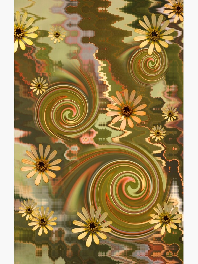 Mellow Yellow Daisys Boho hippie design by yallmia