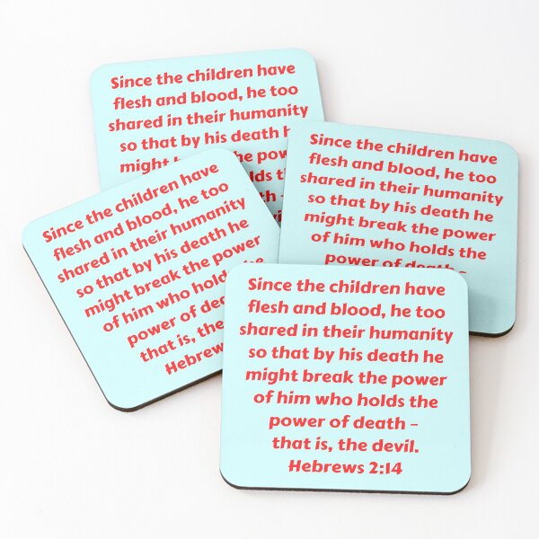 Item preview, Bible Verse Hebrews 2:14 designed and sold by Prayingwarrior.