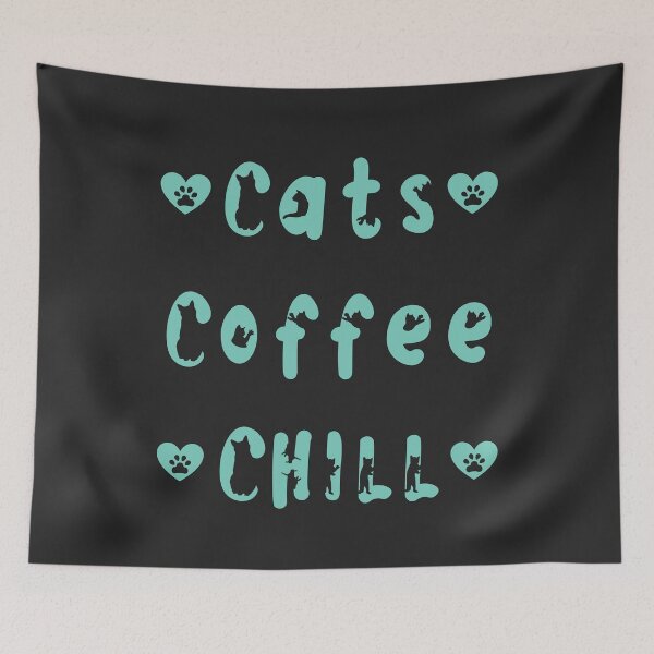 Item preview, Cats Coffee Chill, Cat Lover design designed and sold by Constant Readers.