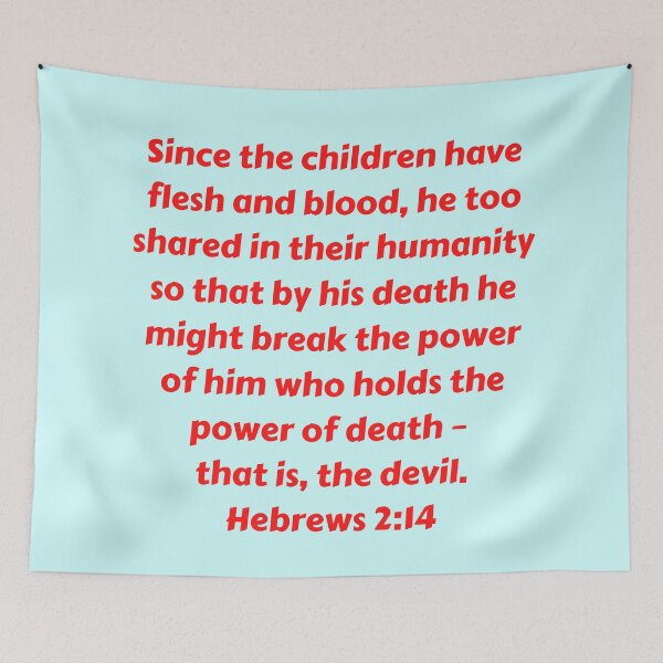 Item preview, Bible Verse Hebrews 2:14 designed and sold by Prayingwarrior.
