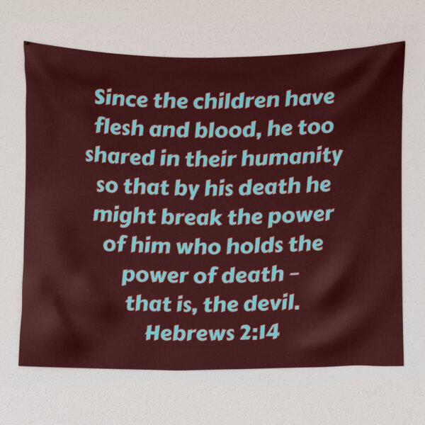 Item preview, Bible Verse Hebrews 2:14 designed and sold by Prayingwarrior.