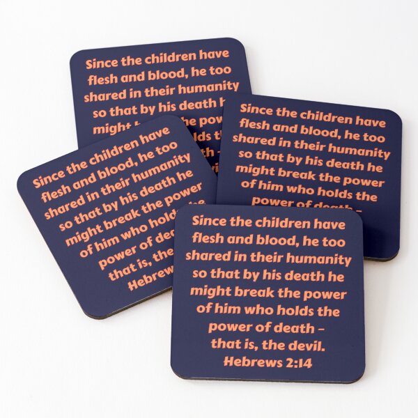 Item preview, Bible Verse Hebrews 2:14 designed and sold by Prayingwarrior.