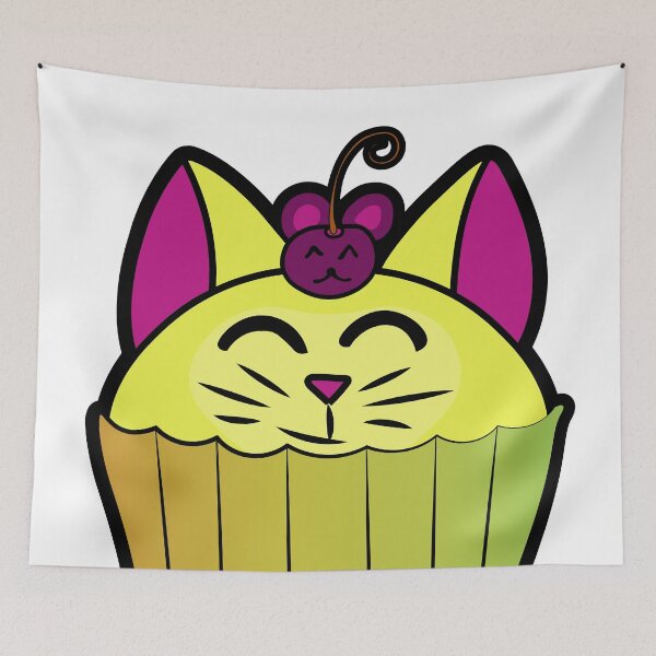 Item preview, Catcake With Mouse-Cherry - Yellow designed and sold by Ryphna.