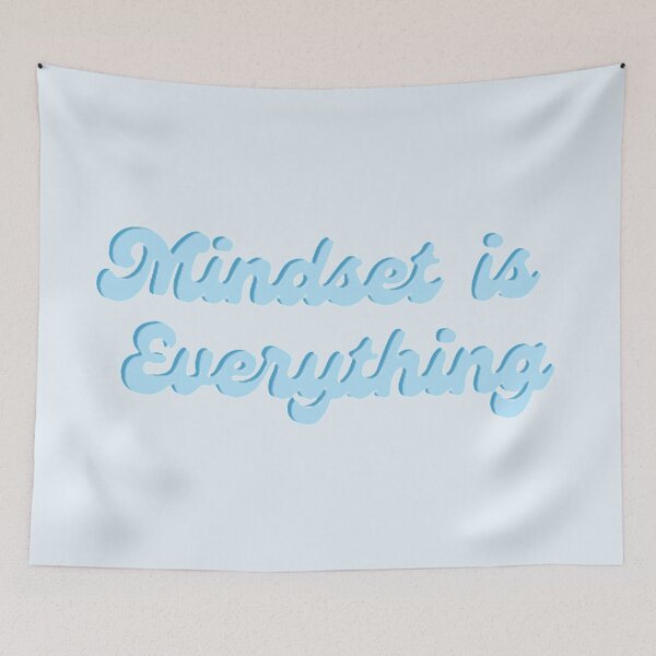 Item preview, Mindset is Everything Blue designed and sold by Sabrina Manni.