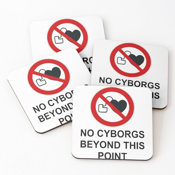 Item preview, No Cyborgs designed and sold by NinjaRooster.