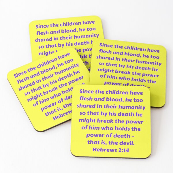 Item preview, Bible Verse Hebrews 2:14 designed and sold by Prayingwarrior.