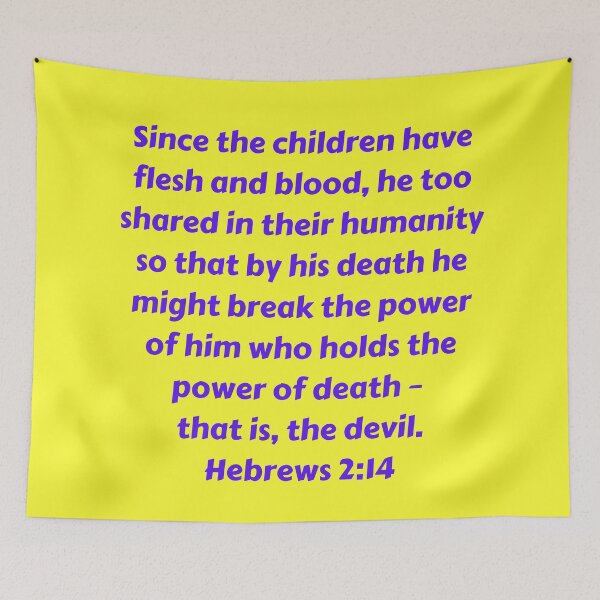 Item preview, Bible Verse Hebrews 2:14 designed and sold by Prayingwarrior.