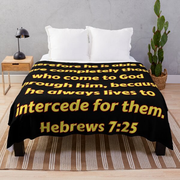 Item preview, Bible Verse Hebrews 7:25 designed and sold by Prayingwarrior.