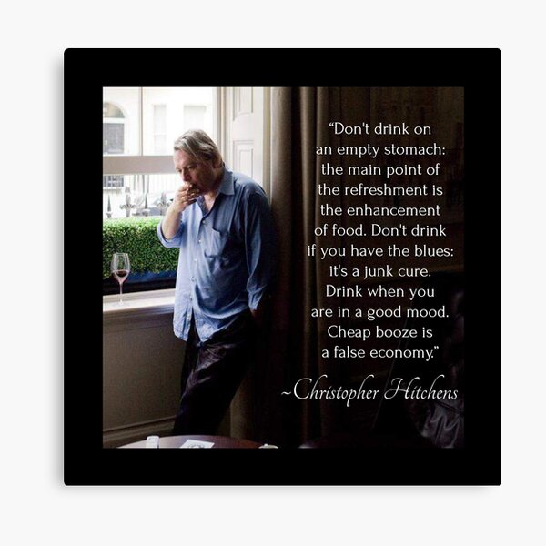 Christopher Hitchens Quote Canvas Print