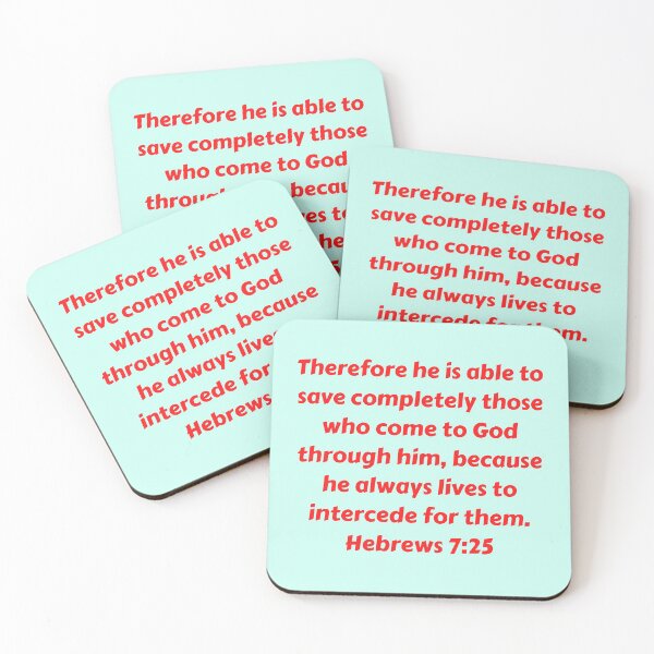 Item preview, Bible Verse Hebrews 7:25 designed and sold by Prayingwarrior.