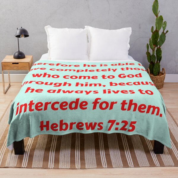 Item preview, Bible Verse Hebrews 7:25 designed and sold by Prayingwarrior.