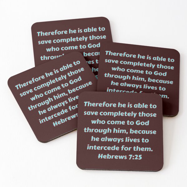 Item preview, Bible Verse Hebrews 7:25 designed and sold by Prayingwarrior.