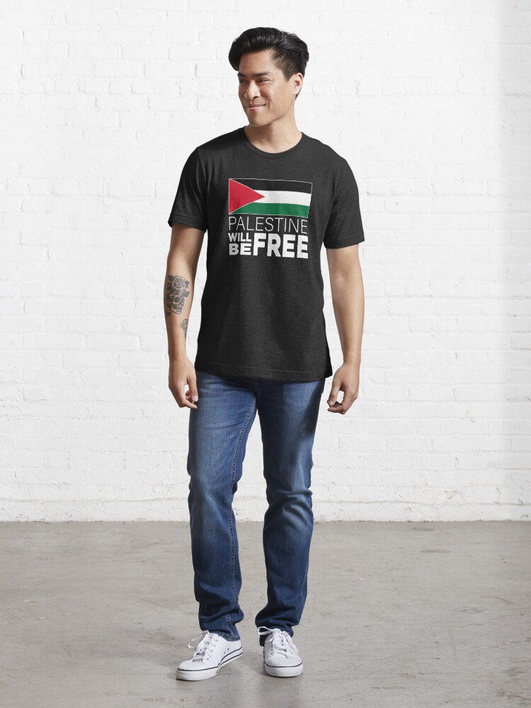 Essentials Men's Regular-Fit Short-Sleeve Palestine