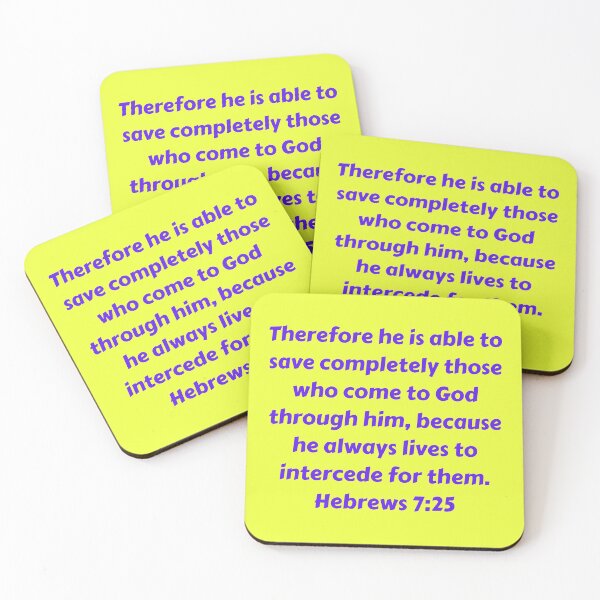 Item preview, Bible Verse Hebrews 7:25 designed and sold by Prayingwarrior.