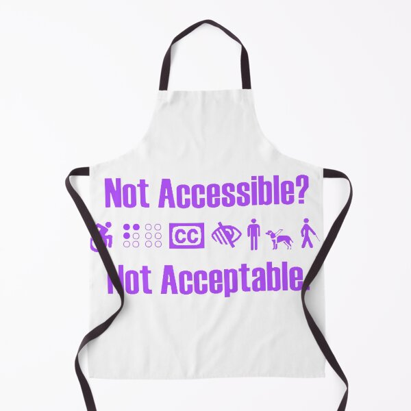 Item preview, Not Accessible? Not Acceptable. designed and sold by cond.e.mned.