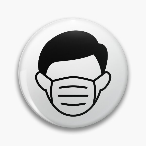 Item preview, Man with medical mask icon avoid COVID-19 coronavirus designed and sold by giftography.