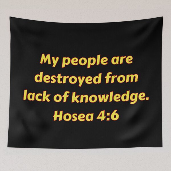 Item preview, Versículo de la Biblia Oseas 4: 6 designed and sold by Prayingwarrior.