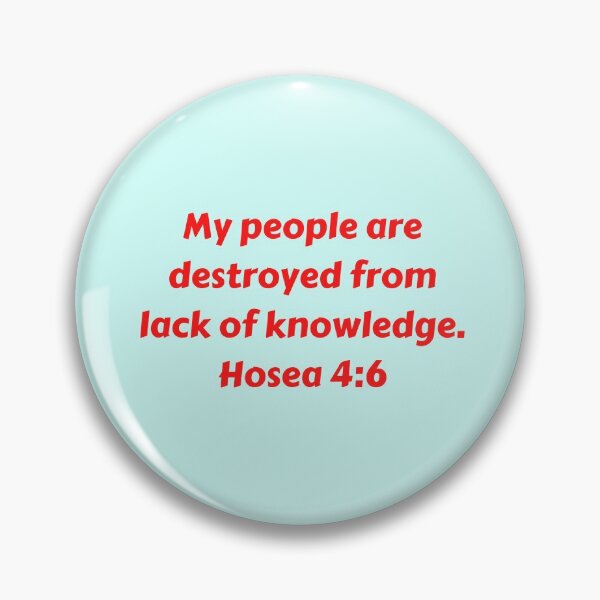 Item preview, Bible Verse Hosea 4:6 designed and sold by Prayingwarrior.