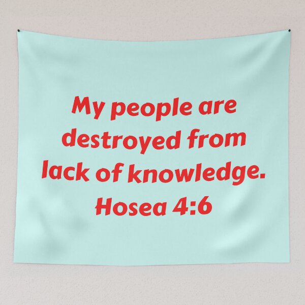 Item preview, Versículo de la Biblia Oseas 4: 6 designed and sold by Prayingwarrior.