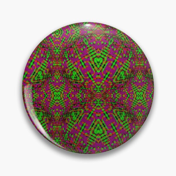 Item preview, Green, Purple, and Red Bulging Opt-Art Pattern  designed and sold by Geoff Treagus.
